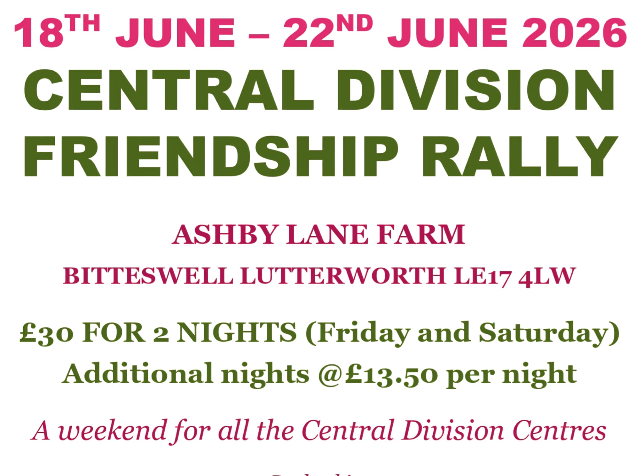 Friendship Rally at Bitteswell
